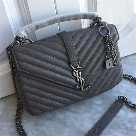 ysl silver handbag|ysl over the shoulder bag.